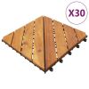 vidaXL Decking Tiles 30 pcs Brown 11.8"x11.8" Solid Wood Acacia