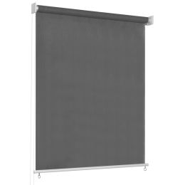 vidaXL Outdoor Roller Blind 23.6"x90.6" Anthracite