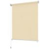 vidaXL Outdoor Roller Blind Cream 31.5"x55.1" HDPE