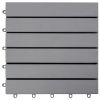 vidaXL Decking Tiles 10 pcs Gray Wash 11.8"x11.8" Solid Acacia Wood