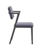 Cargo Chair; Gray Fabric & Gunmetal