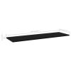 vidaXL Bookshelf Boards 8 pcs Black 39.4"x11.8"x0.6" Engineered Wood