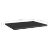 vidaXL Bookshelf Boards 4 pcs High Gloss Black 15.7"x11.8"x0.6" Engineered Wood