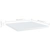 vidaXL Bookshelf Boards 8 pcs High Gloss White 15.7"x15.7"x0.6" Engineered Wood