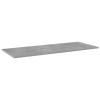 vidaXL Bookshelf Boards 4 pcs Concrete Gray 39.4"x15.7"x0.6" Engineered Wood