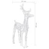 vidaXL Reindeers & Sleigh Christmas Decoration 160 LEDs 51.2" Acrylic