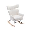 COOLMORE Fish Tail Living Room Comfortable Rocking Chair Living Room Chair