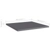 vidaXL Bookshelf Boards 4 pcs High Gloss Gray 15.7"x15.7"x0.6" Engineered Wood