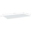 vidaXL Bookshelf Boards 8 pcs High Gloss White 23.6"x11.8"x0.6" Engineered Wood