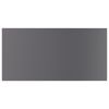 vidaXL Bookshelf Boards 4 pcs High Gloss Gray 23.6"x11.8"x0.6" Engineered Wood