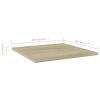 vidaXL Bookshelf Boards 8 pcs Sonoma Oak 15.7"x15.7"x0.6" Engineered Wood