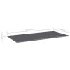 vidaXL Bookshelf Boards 8 pcs High Gloss Gray 31.5"x7.9"x0.6" Engineered Wood