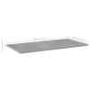 vidaXL Bookshelf Boards 8 pcs Concrete Gray 31.5"x15.7"x0.6" Engineered Wood