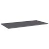 vidaXL Bookshelf Boards 4 pcs High Gloss Gray 31.5"x11.8"x0.6" Engineered Wood