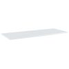 vidaXL Bookshelf Boards 4 pcs High Gloss White 39.4"x15.7"x0.6" Engineered Wood