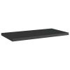 vidaXL Bookshelf Boards 4 pcs High Gloss Black 15.7"x7.9"x0.6" Engineered Wood