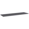 vidaXL Bookshelf Boards 8 pcs High Gloss Gray 39.4"x11.8"x0.6" Engineered Wood