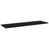 vidaXL Bookshelf Boards 8 pcs Black 39.4"x11.8"x0.6" Engineered Wood