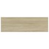 vidaXL Bookshelf Boards 8 pcs Sonoma Oak 31.5"x7.9"x0.6" Engineered Wood