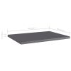 vidaXL Bookshelf Boards 4 pcs High Gloss Gray 15.7"x11.8"x0.6" Engineered Wood