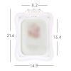 White 4x6 Rhinestone Resin Picture Frame Display Wedding Photo Kids Carved Photo Frame