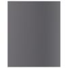 vidaXL Bookshelf Boards 4 pcs High Gloss Gray 15.7"x19.7"x0.6" Engineered Wood