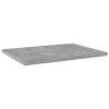 vidaXL Bookshelf Boards 4 pcs Concrete Gray 15.7"x11.8"x0.6" Engineered Wood