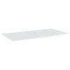 vidaXL Bookshelf Boards 4 pcs High Gloss White 39.4"x19.7"x0.6" Engineered Wood