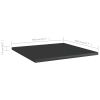 vidaXL Bookshelf Boards 8 pcs High Gloss Black 15.7"x15.7"x0.6" Engineered Wood