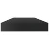 vidaXL Bookshelf Boards 8 pcs High Gloss Black 31.5"x3.9"x0.6" Engineered Wood