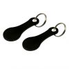 DIY Shopping Trolley Tokens 2pcs Couple Key Chains Decorative Key Hooks Keyrings Aluminum Alloy Key Ring Coin Holder Keychain