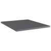 vidaXL Bookshelf Boards 4 pcs High Gloss Gray 15.7"x19.7"x0.6" Engineered Wood