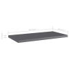 vidaXL Bookshelf Boards 4 pcs High Gloss Gray 15.7"x7.9"x0.6" Engineered Wood