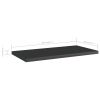 vidaXL Bookshelf Boards 4 pcs High Gloss Black 15.7"x7.9"x0.6" Engineered Wood