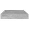 vidaXL Bookshelf Boards 8 pcs Concrete Gray 39.4"x3.9"x0.6" Engineered Wood