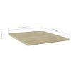 vidaXL Bookshelf Boards 4 pcs Sonoma Oak 15.7"x19.7"x0.6" Engineered Wood