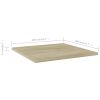 vidaXL Bookshelf Boards 4 pcs Sonoma Oak 15.7"x15.7"x0.6" Engineered Wood