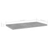 vidaXL Bookshelf Boards 8 pcs Concrete Gray 15.7"x7.9"x0.6" Engineered Wood