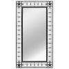 vidaXL Garden Wall Mirror Rectangular 23.6"x43.3" Black