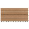 vidaXL Decking Tiles 6 pcs WPC 23.6"x11.8" 11.6 ftÂ¬â‰¤ Brown