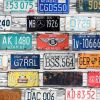 Vintage plates registration - 32x32 Print on canvas