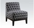 Hinte Accent Chair in Dark Blue Chenille