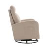 JiaDa Upholstered Recliner and Swivel Glider.Rocking Chair for Nursery in Misty Grey.Modern Style One Left Bag