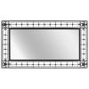 vidaXL Garden Wall Mirror Rectangular 23.6"x43.3" Black