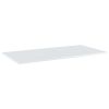 vidaXL Bookshelf Boards 4 pcs High Gloss White 31.5"x11.8"x0.6" Engineered Wood