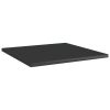 vidaXL Bookshelf Boards 4 pcs High Gloss Black 15.7"x15.7"x0.6" Engineered Wood