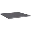 vidaXL Bookshelf Boards 4 pcs High Gloss Gray 15.7"x15.7"x0.6" Engineered Wood