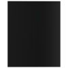 vidaXL Bookshelf Boards 4 pcs High Gloss Black 15.7"x19.7"x0.6" Engineered Wood