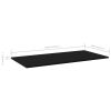 vidaXL Bookshelf Boards 4 pcs Black 39.4"x19.7"x0.6" Engineered Wood