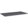 vidaXL Bookshelf Boards 4 pcs High Gloss Gray 23.6"x11.8"x0.6" Engineered Wood